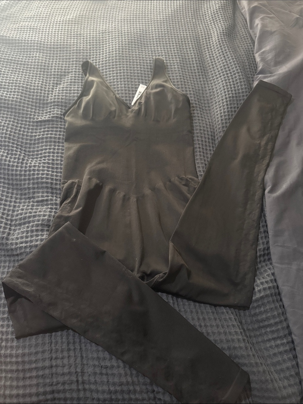 PINK Victoria's Secret Black V‑Neck Jumpsuit